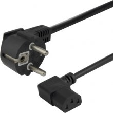 Deltaco Power cord CEE 7/7 - C13 angled...