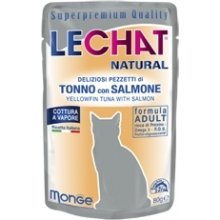 LeChat Natural pouches Tuna with Salmon 80g