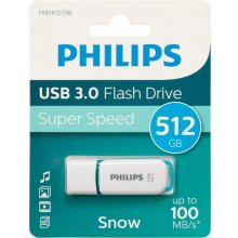 Mälukaart Philips USB 3.0 512GB Snow Edition...