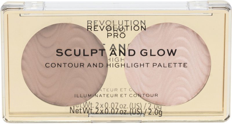 Revolution PRO Sculpt And Glow palette contouring