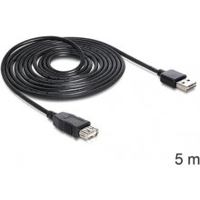 Delock EASY USB2.0 A Plug/Socket - black 5m