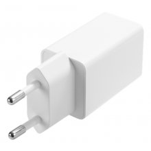 DELTACO USB wall charger, 2x USB-A, 2,4 A...