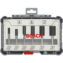 Bosch cutter set 6 pcs Straight 6mm shank -...