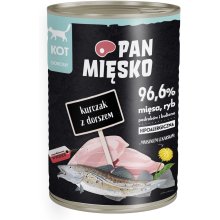 PAN MIĘSKO Chicken with cod - wet cat food -...