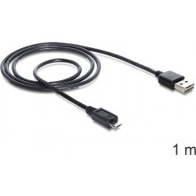 DELOCK USB Kabel A -> Micro-B St/St 1.00m sw