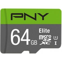 Флешка PNY MicroSDXC Elite 64GB...