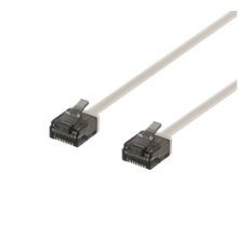 Deltaco U / UTP Cat6a patch cable, flat...