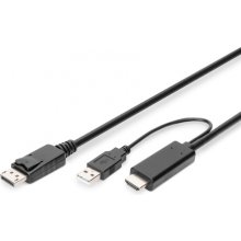 Digitus 2M HDMI TO DP ADAPTER CABLE 4K 30HZ...