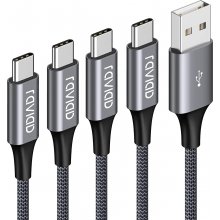 DELOCK USB 3in1 Lightn. mUSB / USB-C 0.3m -...