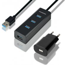 AXAGON HUE-S2BP 4x USB3.0 Charging Hub 1.2m...