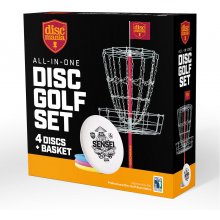 Discgolf target with discs DISCMANIA