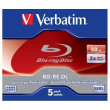 Диски Verbatim BD-RE DL 2x JC 50GB 5 pieces