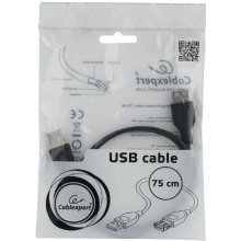 Gembird USB 2.0 extension cable AM-AFI 0.75m...