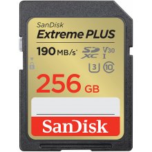EXTREME PLUS 256GB SDXC MEMORY CARD 190MB/S...