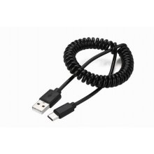 GEMBIRD CABLE USB2 TO USB-C COILED...