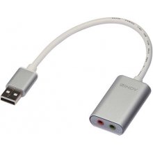 LINDY Audioadapter USB Typ A 3.5mm