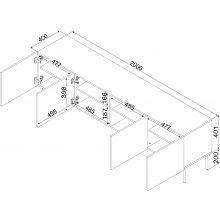 Cama MEBLE Cama 4D RTV cabinet PALAZZO BIS...