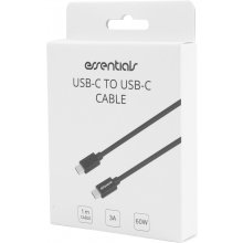 Essentials USB-C - USB-C кабель, 1 м, черный