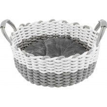 TRIXIE Dog basket Nabou 45 cm, grey/white