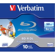 Verbatim BD-R DL 6X 50GB 10PACK JC PRINTABLE...
