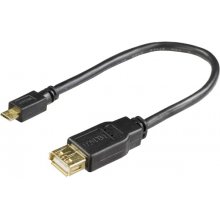 Deltaco Cable USB 2.0 "micro B-AF" OTG...