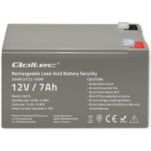 Qoltec 53076 AGM battery | 12V | 7Ah | max...