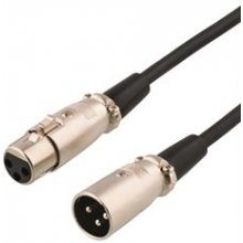 DELTACO XLR audio cable, 3 pin ha - 3 pin...