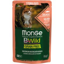 Monge BWILD pouches Cat Sterilised Salmom...