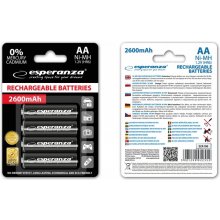 Esperanza Rechargeable Batteries AA 2600mAh...