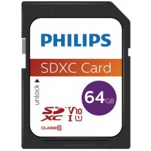 Mälukaart Philips SDXC Card 64GB Class 10...