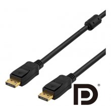 Deltaco PRME DisplayPort cable, Ultra HD...