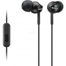 Sony Headphones, in-ear+mic. black