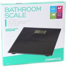 Omega bathroom scale OBSB, black