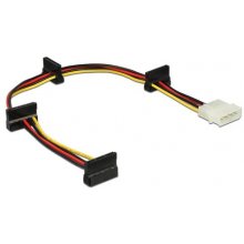 DELOCK Stromkabel Molex 4Pin -> 4x SATA 15...