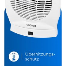 Exquisit HL 32027, fan heater (white)