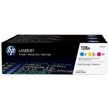 HP 128A 3-pack Cyan/Magenta/Yellow Original...