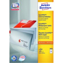 Avery 3658Z self-adhesive label Rectangle...