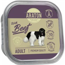 ARATON Adult canned pet food with beef for...