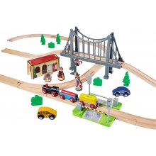 Eichhorn train set with bridge (55 pieces)