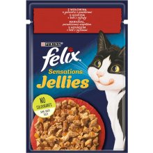 Purina Felix Sensations Jellies Beef in...