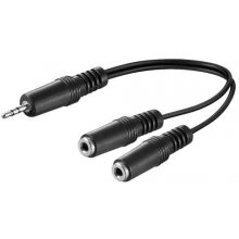 Goobay 3.5 mm Audio Y-Shaped Cable Adapter...