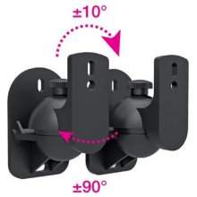 Techly Pair Speakers Wall Brackets Universal...