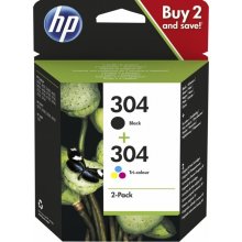 HP 304 2-pack Black/Tri-color Original Ink...