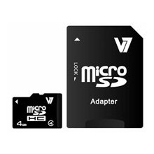 Флешка V7 Micro SDHC 4GB, Micro Secure...
