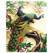 NORIMPEX Diamond mosaic - Peacocks on a tree
