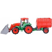 Lena Truxx Tractor with hay trailer open box
