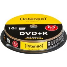 Toorikud Intenso 1x10 DVD+R 8,5GB 8x Speed...