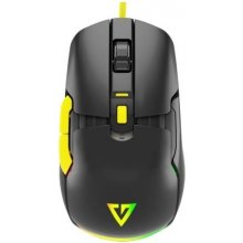 Hiir Optical wired mouse Volcano Jager black