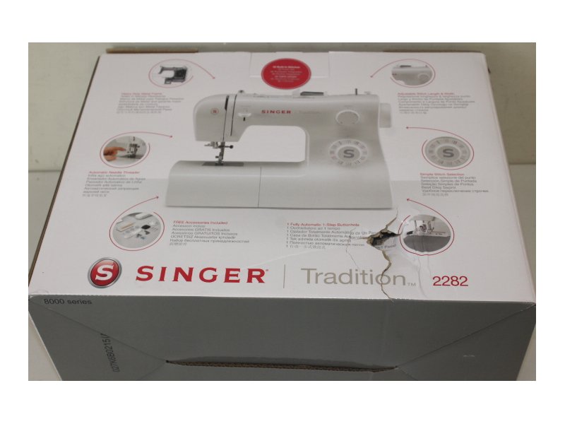 Singer SALE OUT. 2282 Tradition Sewing Machine, White Singer Sewing Machine  2282 Tradition Number of stitches 32, Number of buttonholes 1, White,  DAMAGED PACKAGING 2282SO - QUUM.eu