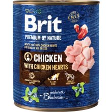 Brit Premium - Dog - Chicken & Hearts - 800g